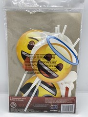Emoji Party Photo Props Faces ~ 8 Count ~ Birthdays, Parties, Etc