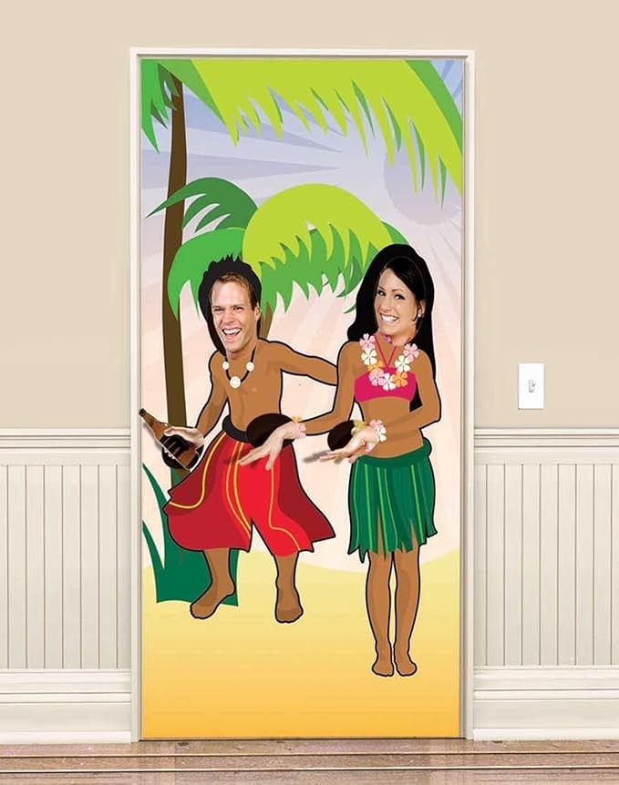 Amscan 672900 Hula Dancing Plastic Photo Banner, 72″ x 36″, 1 Pc