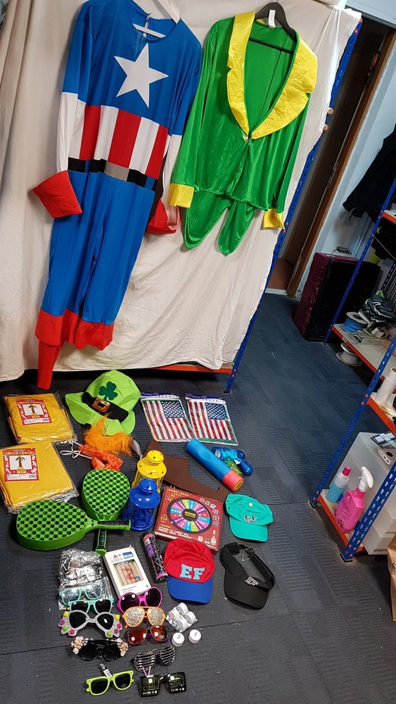 Job Lot Decorations Supplies, Fancy Dress Costumes & More! Party in a Box!
