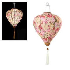 Floral Hanging Lantern Cloth Lantern Chinese New Year Festival Outdoor Decor