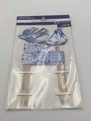 Celebrate It 12pc Canapé Picks Primrose Hill Birds Sailboats White/Blue NIP