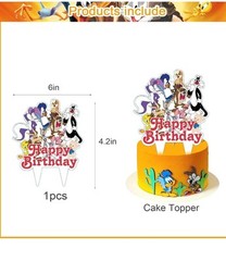 37pcs Birthday Party Supplies for Theme Birthday Decorations LooneyToons
