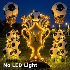5 Pcs Soccer Balloons Party Decorations Set, Extra Large Trophy & World Cup F…