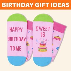 16th Birthday Gift Socks Sweet 16 Presents for Teen Girls Boys Funny