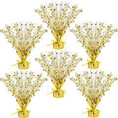 6 Pcs Metallic Foil Spray Centerpiece Party Star Decoration Table Decor for Birt