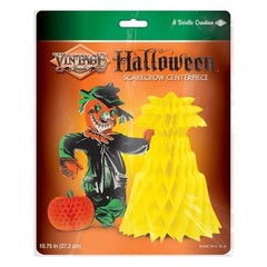 Halloween Scarecrow Tissue Paper Centerpiece Classic Vintage Style by Beistle