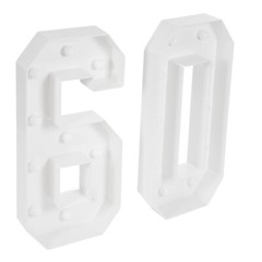 Light Up Numbers Decorations 60 Light Up Numbers 60th Birthday Party Decoration
