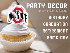 Ohio State University Cupcake Topper Party Supplies for Football, Birthday, G…
