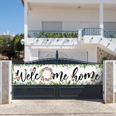 Welcome Home Banner Decoration Welcome Back Yard Sign for Deployment Returning