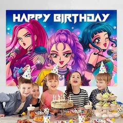 Demon Movie Hunters Birthday Decorations,Demon Movie Hunters Happy Birthday B…