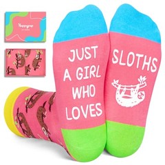 Funny Sloth Gifts Idea for Kids – Sloth Socks for Girls 4-6 Years Old Cute An…