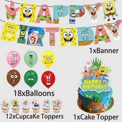 SpongeBob Birthday Party Decorations – Set