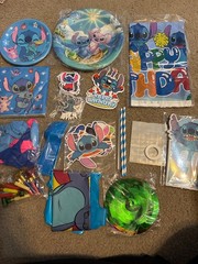 Lilo and Stitch Party Supplies Birthday Decorations Set Include Banner 10 Sets