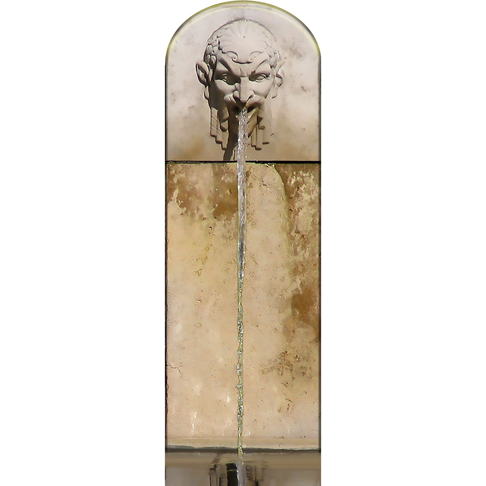 Doom Texture Stone Gargoyle Lion Face Fountain Rodin Museum Cardboard Cutout