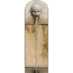 Doom Texture Stone Gargoyle Lion Face Fountain Rodin Museum Cardboard Cutout