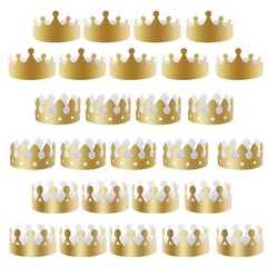 Crowning Moments Fun & Stylish Pack of 27 Gold Foil For Party Hats Await You