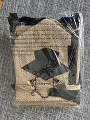New 2 Piece Burlap Graduation Banner Set Rustic We Are So Proud