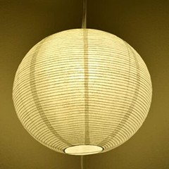 16″ White Fine Line Premium Paper Lantern Pendant Cord Kit with Yellow G50 Bulb