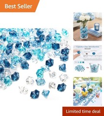 Assorted Blue Ice Rocks 150 pcs for Aquarium and Vase Stability