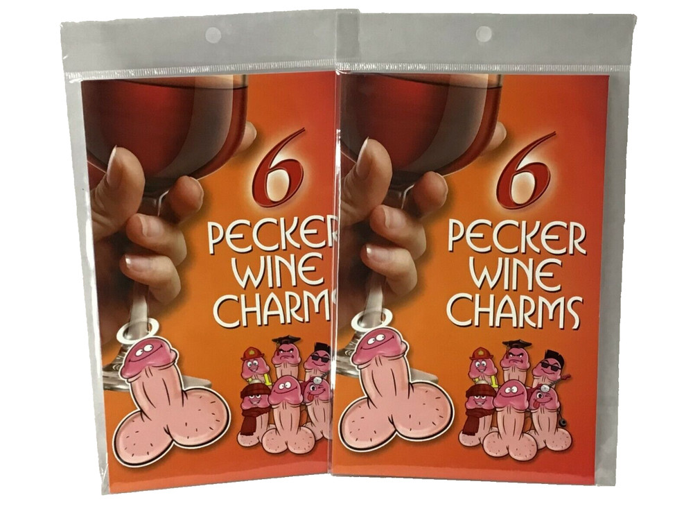 12 Pecker Wine Charms Bachelorette Party Assorted Job Themes Pride Party Gift
