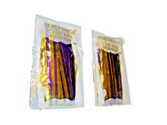 2 Pack Purple & Gold Foil Fringe Door Curtain Birthday Graduation Party Backdrop