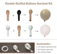Blush Ivory Balloons Garland Kit Arch 80 PCs Birthday Parties Reception Decor