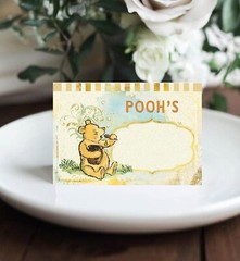 Classic Winnie Food Labels Food Signs 12 Pcs The Pooh Food Decor For Baby Shower