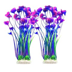 Artificial Plants Decoration Ornament for Fish Tank Aquarium Plastic Plants T…