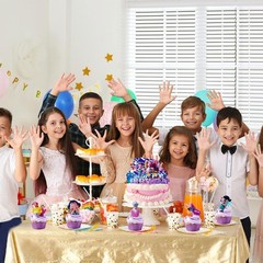 16-Pcs Anime Cake Decorating Kit – Includes Cupcake and Happy Birthday Toppers
