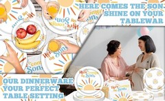 Here Comes The Son Baby Shower Decorations, Sunshine Plates and Napkins