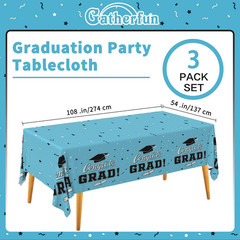 Graduation Party Decorations, Gongrats Grad Tablecover for Graduation Party Supp