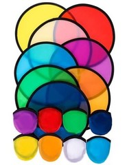 Foldable Flying Disc Fans Set Beach Flying Disc for Party 208 Assorted Color