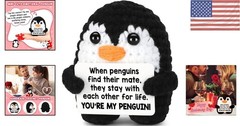 Handmade Emotional Crochet Penguin – You’re My Penguin Gift for Special Moments
