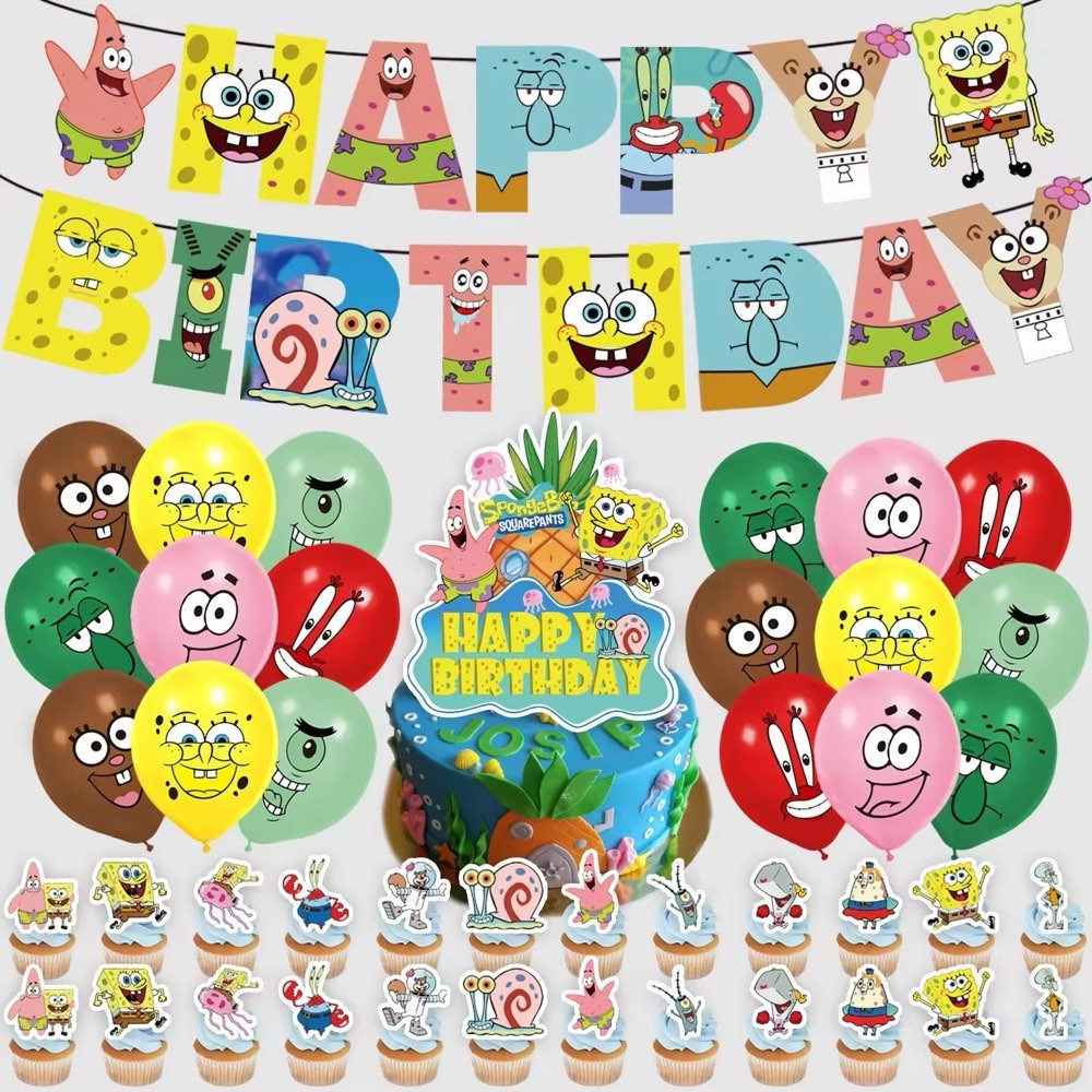 SpongeBob Birthday Party Decorations – Set