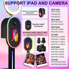Portable iPad Selfie Photo Booth Selfie Station Instant Photo Printing for Party