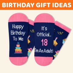 18th Birthday Gift Ideas – Socks 18 Year Old Girl Gift Teen Girl, Happy 18th …