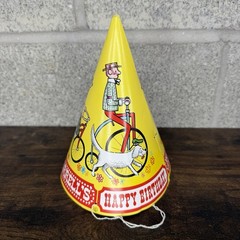 Farrells Ice Cream Parlor Kids Birthday Party Hat Vintage Zoo Party Hat 1970s