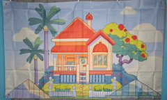 Bluey House Birthday Party Backdrop 70in. x 43in. Photo Prop Party Supplies