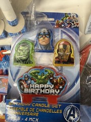 Marvel Super-Heroes Party Supplies Spiderman Hulk Thor capt AmCake Topper Napkin