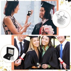 Class of 2026 Graduation Keychain Gift Set Party Favors Cards Boxes Silver 6Pk