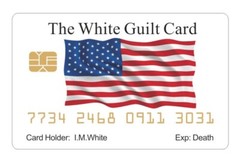 Aromabug FUNNY FAKE BANKCARD: WHITE GUILT CARD. 4 PACK (Free Shipping)