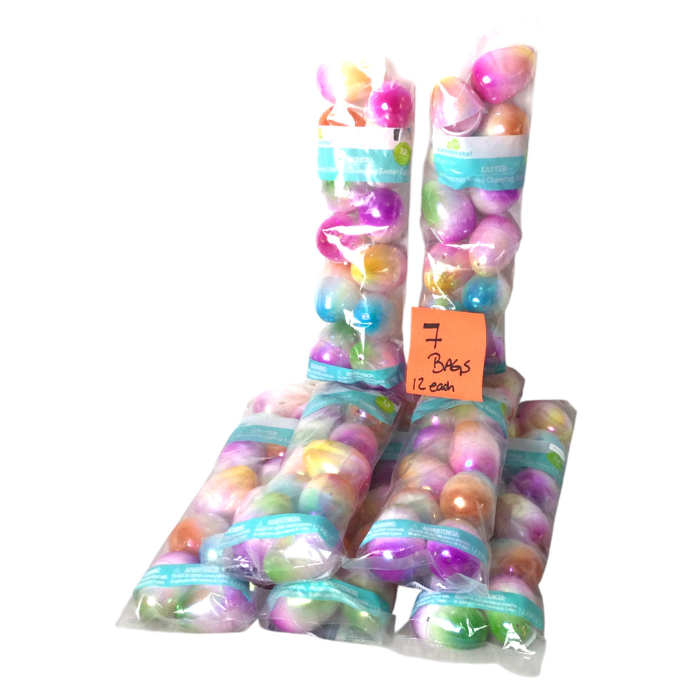 Lot of 7 Way to Celebrate Iridescent Mood Changing Easter Eggs 12 Count Each