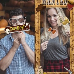 4.5ft Tall Life Size Stand in West Wanted Photo Booth Props Selfie Frames wit…