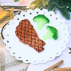 1PCS Fake Steak Plastic Artificial Roast Beef Food Model Ornament Lifelike Co…