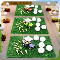 Pcs Golf Table Centerpiece Decorations with Practice Ball Cart Toy 32 Square