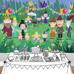Ben and Holly Party Supplies Party Decor Backdrop Banner Poster Background 7x5ft