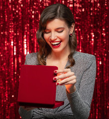 10 Pack Foil Curtain Backdrop Red Metallic Tinsel Foil Fringe Curtains Photo Boo
