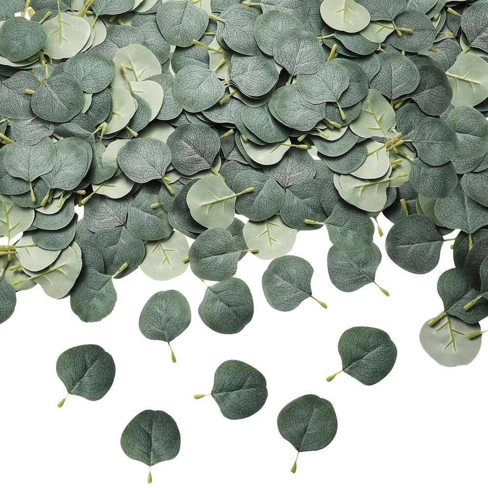 400+ Pcs Eucalyptus Leaves, Fake Eucalyptus Petals Boho Wedding Table Decor L…