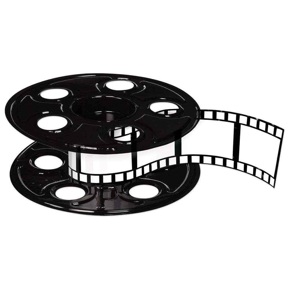 Beistle Movie Reel Centerpiece, Multicolored Party Decor, Filmstrip Table