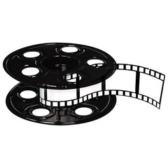 Beistle Movie Reel Centerpiece, Multicolored Party Decor, Filmstrip Table